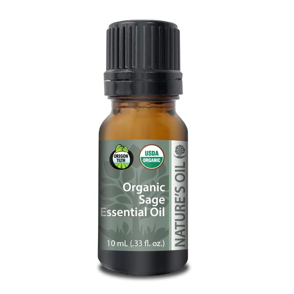 Best Sage Essential Oil Pure Certified Organic Therapeutic Grade 10ml