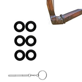 Eyeglass Repair Kits Glasses Grips Hinge Tighteners Silicone Hinge Rings Eyeglass Replacement and 1 Screwdriver 6mm for Eyeglass Frame