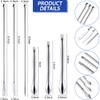 Pack of 9 Spatulas, Laboratory Spoons, Stainless Steel Micro Spoon