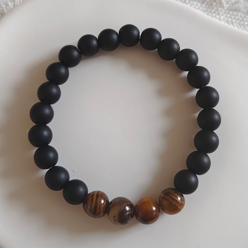 60th Birthday Gifts Bracelet for Men - Natural Stone Bracelets