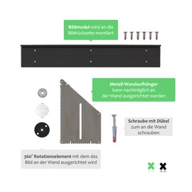 BilderGAEKKO Pro - The Picture Hanger for Large and Heavy Pictures of All Kinds, Single Product