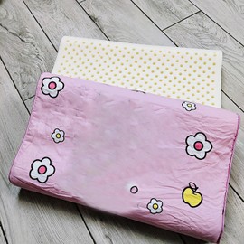 Kids Pillow Natural Latex Curve Breathable Double Layer Pillow Cartoon Pillow for Children Number 7 Pink 27x44cm/10.6x17.3in