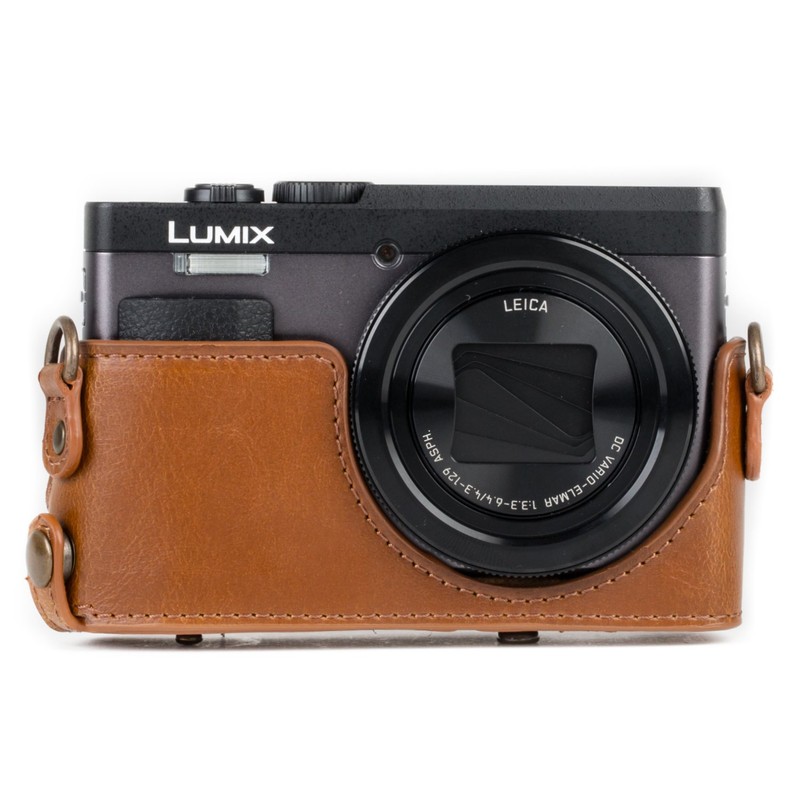 MegaGear MG1260 Ever Ready Leather Camera Case compatible with Panasonic