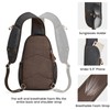S-ZONE RFID Crossbody Sling Backpack Men Water Resistant Canvas Shoulder