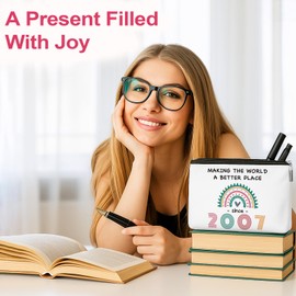 18th Birthday Gifts for Girls - 2007 Funny 18th Birthday Gifts Makeup Bags, 18 Years Old Gifts for Sister, Daughter, Granddaughter and Best Friends