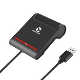 ZOWEETEK Type C Contact Type C IC Card Reader, Compatible with My Number Cards, Lightweight, IC Card Reader Writer, Home Final Return Return Reader Writer, Basic Resident Register Card, Tax Payment