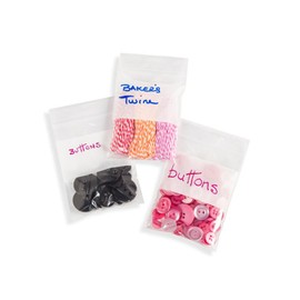 CRAFT DESINGER 1115-02W Poly Bag RECLOSE 3X4 100PC, Multicolor