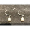 Unbranded Fresh water Pearl Earrings hoop stainless steel