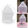 Cylindrical Iron Frame Hanging Cage Butterfly Habitat Cage Ornamental Outdoor
