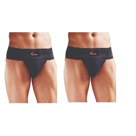 Just Rider Hernia supporter For Gym (Pack Of 2) (black, xl)