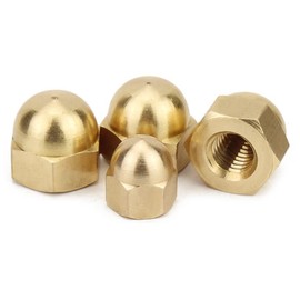 CONPHERON Brass Dome Cap Nuts Copper Dome Hex Nut M16, 1 Pack