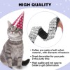 BINGPET Adjustable Cat Collar Soft Velvet Safe Collars Bling Diamante