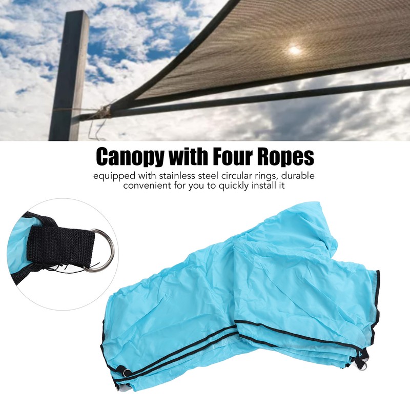 Canopy Canvas Stainless Steel 2x3m Rectangle Canopy with Four Ropes