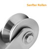Stainless Steel Groove Wheel Heavy Duty Track Wheel Rigid Roller