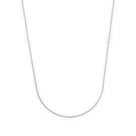 Amor 2017681 Unisex Women's Men's Necklace 925 Sterling Silver 38 cm Silver Comes in Jewellery Gift Box, Sterling Silver, No Gemstone