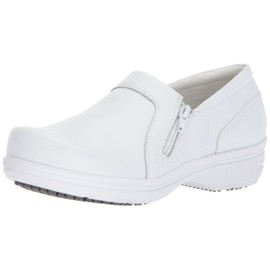 Easy Works Women's Bentley Health Care Professional Shoe, White, 10 Wide