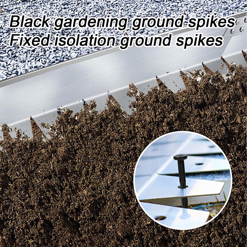 50-Pack 8-Inch Plastic Spiral Nylon Landscape Anchoring Spikes for Paver