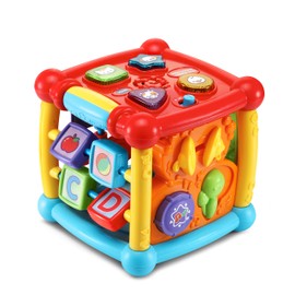 VTech Busy Learners Cubeta de Actividades, Busy Learners, Regular, 6.22 x 6.22 x 6.46 Inches