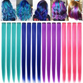 FYHTSD 16 Stück blau-pink-lila-blau-blau-blau-blau-blau-blau-blau-blau-pink-violett-blau-blau-blau-blau-blau-