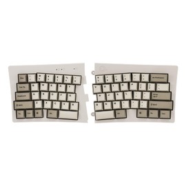 BAROCCOMiSTEL MD600 Alpha BT Rhino Non-RGB, TKL Ergonomic Mechanical Keyboard, 60% Split-Alice Layout, PBT Double Shot Keycap, Bluetooth5.0, Mac/Windows OS Compatible (Brown)