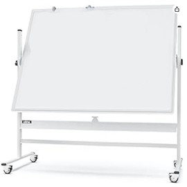 tsj office Large Rolling whiteboard Dry Erase Board with Stand Height Adjust Double Sides Mobile White Board Easel on Wheels