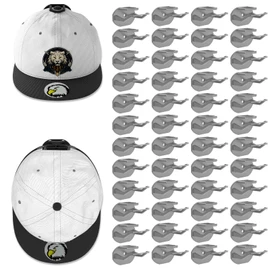 Niunuerga 48 Pack Adhesive Hat Hooks for Wall, Super Strong Hat Rack for Baseball Caps, Minimalist Hat Organizer Display for Home Decor, Hat Hangers Holder for Wall, Door, Closet, No Drilling (Gray)