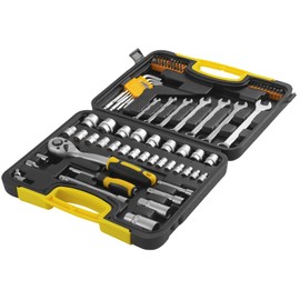Hantinstom 90p Sockets and Wrench Set Comprehensive Hand Tool Set Perfect for Home Essentials College Dorm Car Emergency Kit Ideal Apartment Essentials & Men’s Tools Gift