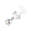KJM FASHION Bioflex Labret Earrings 1.2 mm 16 g Transparent