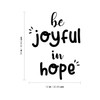 Aurabeam Vinyl Wall Art Decal - Be Joyful in Hope