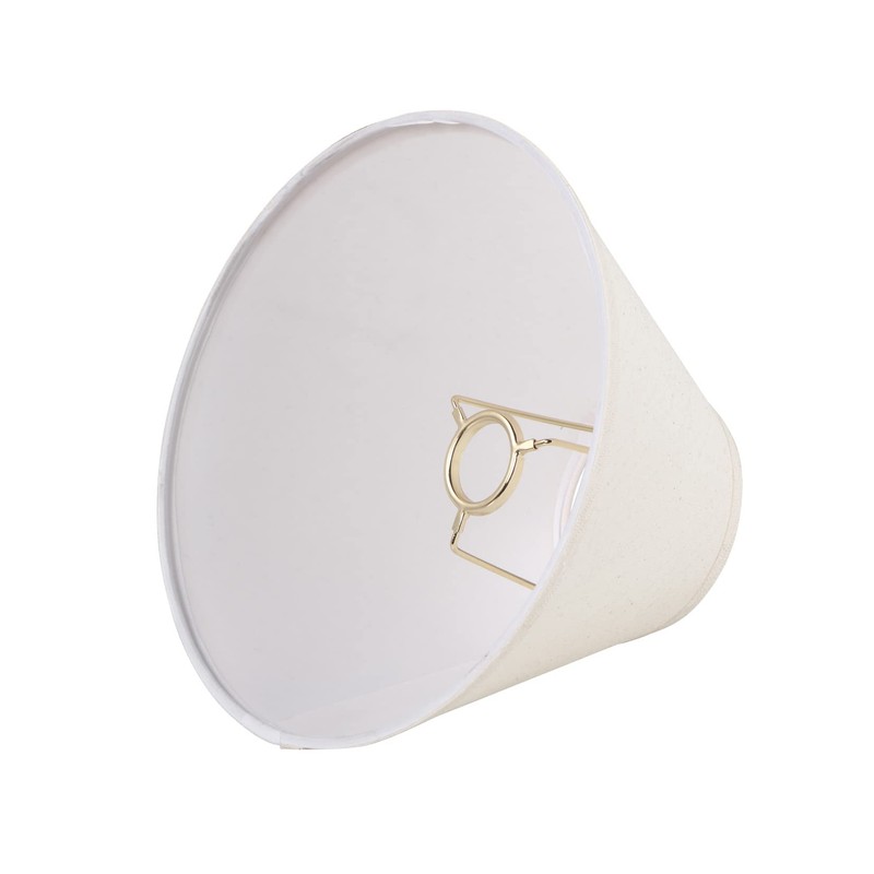 Aspen Creative 58309, Empire Uno Lamp Shade, Cream, 4" Top