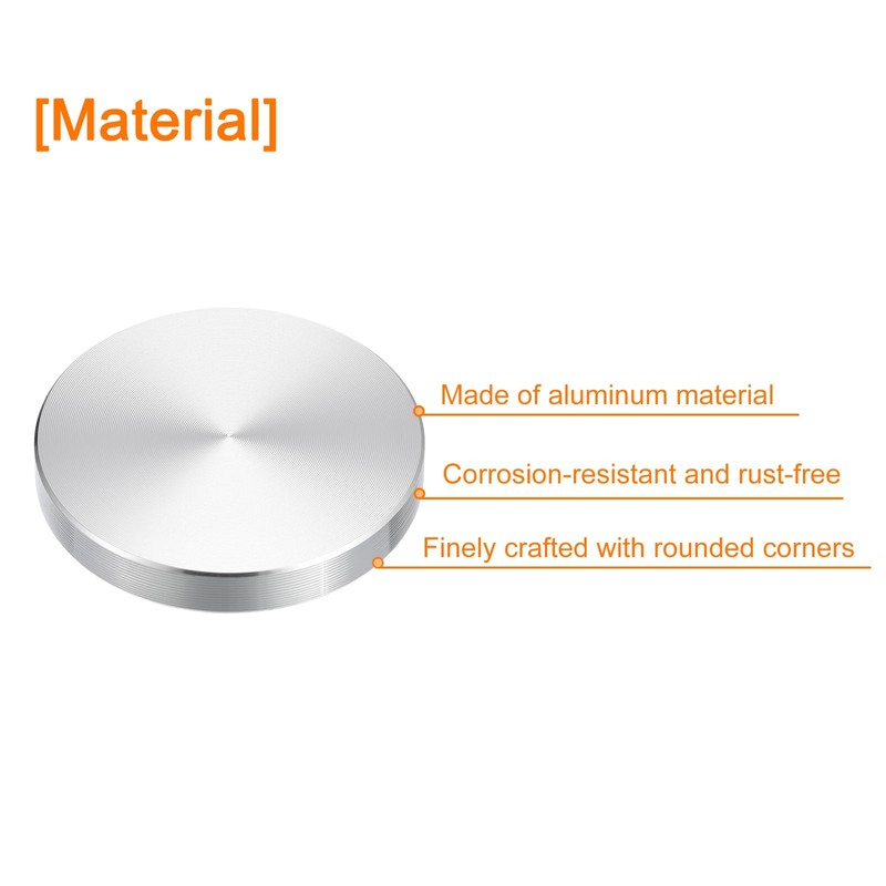 sourcing map M10 Thread 50 mm Diameter Round Shape Aluminium