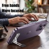 Foldable Aluminum Laptop Stand for Desk Use – 3-Height Adjustable