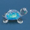 Blue Turtle Glass Figurine