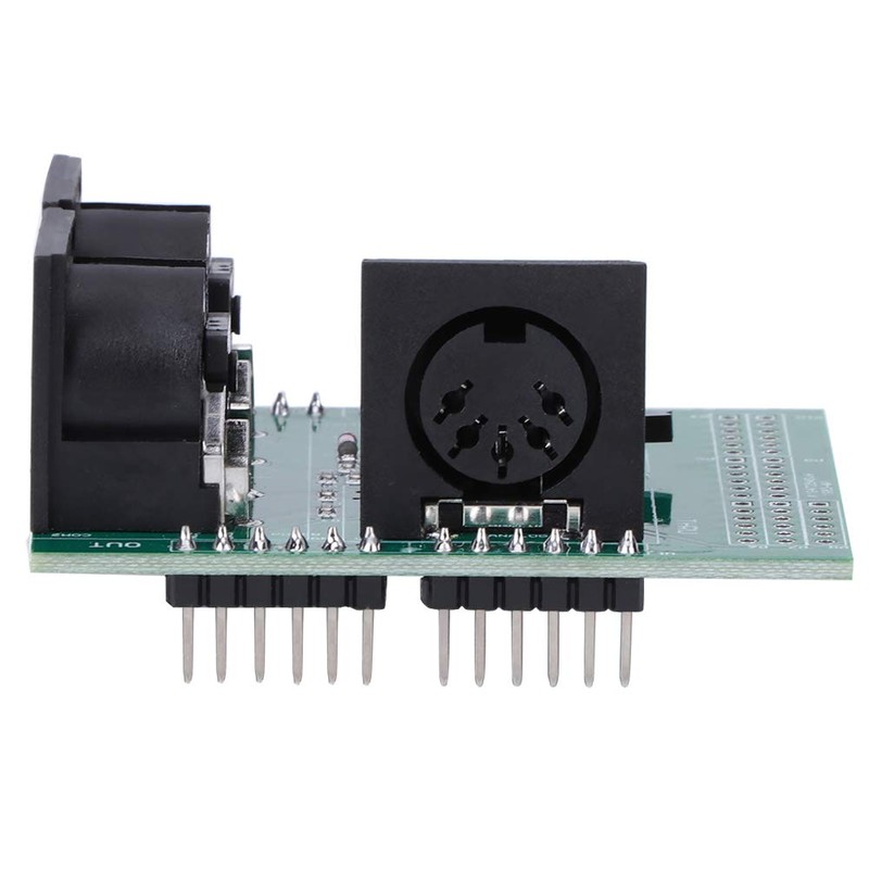 Fdit MIDI Adapter Board, 3 Right Angle Female MIDI Connector,