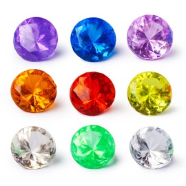 Gems for Crafting - Large Diamond Gemstones for Craft - 10,6 oz Gems in Bag - Vase Filler - Table Scatters Decor - Fish Tank Fake Rocks - Jewels for Crafts