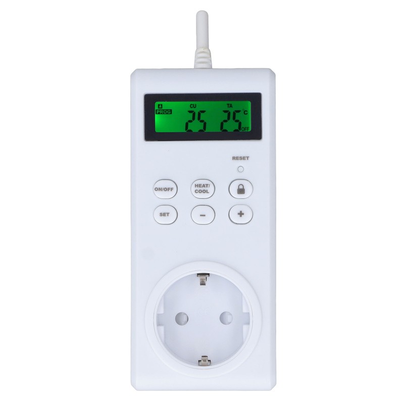 Thermostat Outlet Wireless Programmable Automatic Temperature Controller Socket Switch EU