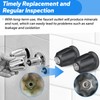 BOUYAO 81428 Bathtub and Shower Knobs 3 Piece Replacement Kit