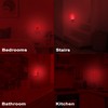 GREENIC Red Plug in LED Night Light 2 Pack Dusk