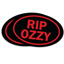 Rip Ozzy Magnet 2 Pack - Prince of Darkness Osbourne Rest in Peace - 5 Inches On Widest Side - Rock Star Icon Metal Singer Remembrance - Sabbath Singer Black Magnets Car Truck Fan Gift - EPLM0128