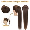 SEGO Ponytail Hair Piece, Extension Clip in Real Remy Hair
