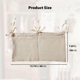 Lyivisk Hängender Babybett Organizer mit Mehreren Fächern Praktischer Aufbewahrungsbeutel für Windeln Spielzeug und Kleidung Ideal für Kinderbett und Wickeltisch