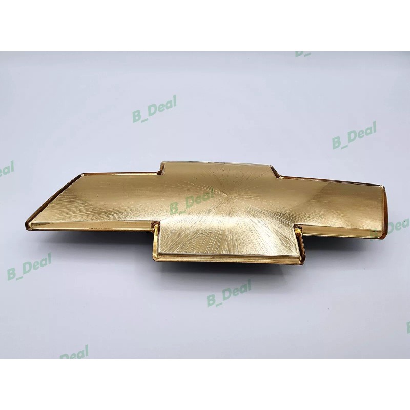 Auto Gold Brushed Front Grill Bowtie Emblem 1999-02 Silverado 2000-06