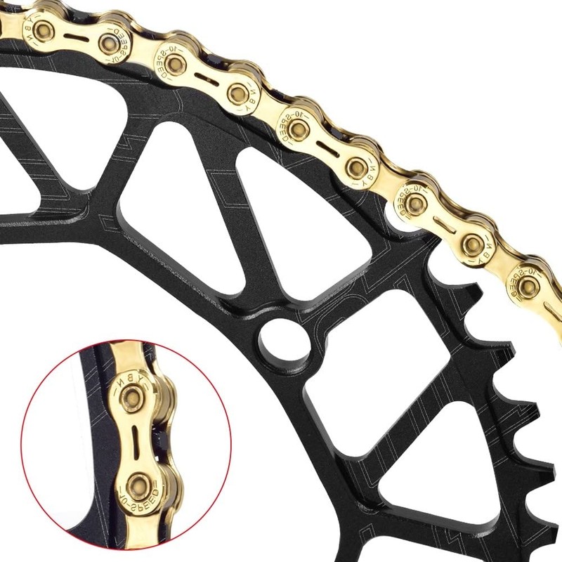 MiOYOOW 50/52/54/56/58T Bicycle Chain-Ring, Ultra-Light Narrow Wide Single Chain-Ring for