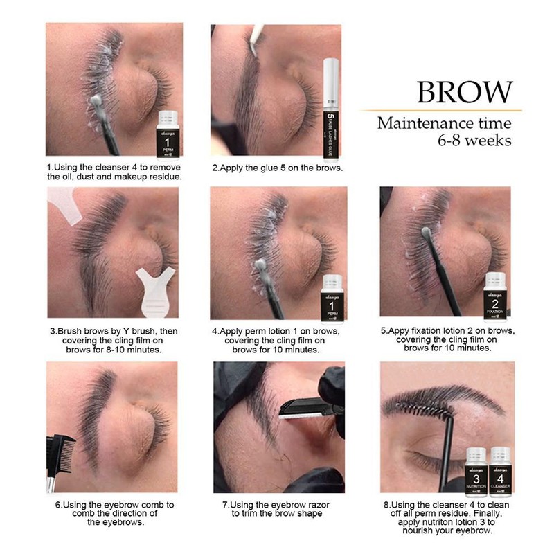 Brow Eyelash Lamination Kit 3D Effect Brow Lift Eyebrow Lifting