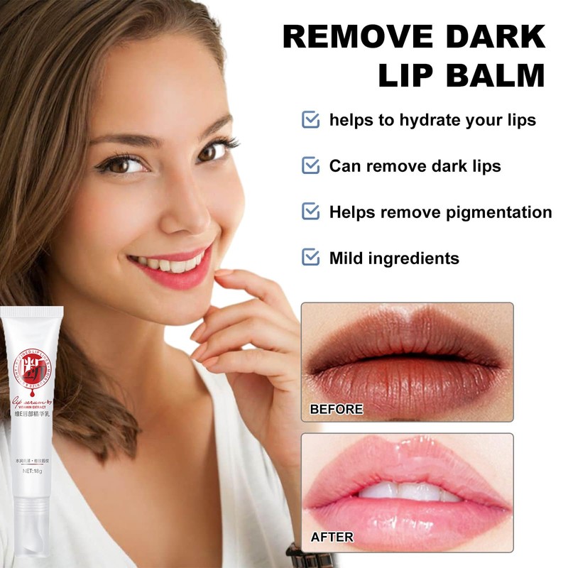 XIRUJNFD Jinshane Lip Serum, Remove Dark Lips Pink Fresh Lightening