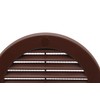 Brown ABS Plastic Round Air Vent Grille 100mm Diameter