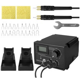 Wood Burning Kit,2 Pyrography Pen Wood Burning Tool with Adjustable Temperature Control, Wood Burner with 20 Wire Tips for Adults Beginners Craft.Suitable for Pyrography, Leather Burning Kit