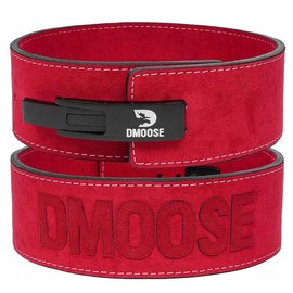 DMoose 10MM Lever Weightlifting Belt With Lumbar Support - Color: Red, Size: M