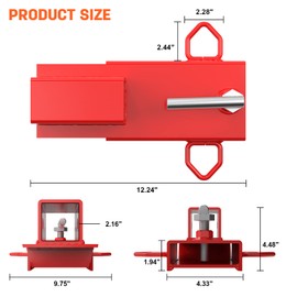 Universal 2" Forklift Trailer Hitch Attachment Adapter for Pallet Forks