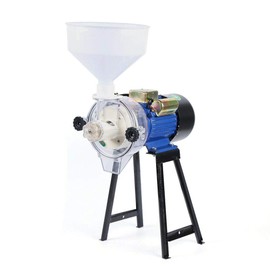 2200W Electric Mill Grinder Heavy Duty Commercial Electric Feed Mill Wet Grinder 110V Cereals Corn Grain Coffee Wheat Feed Machine with Funnel 1400r/min